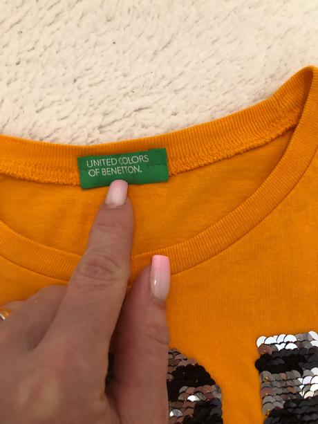 Flitrové tričko benetton, benetton,122