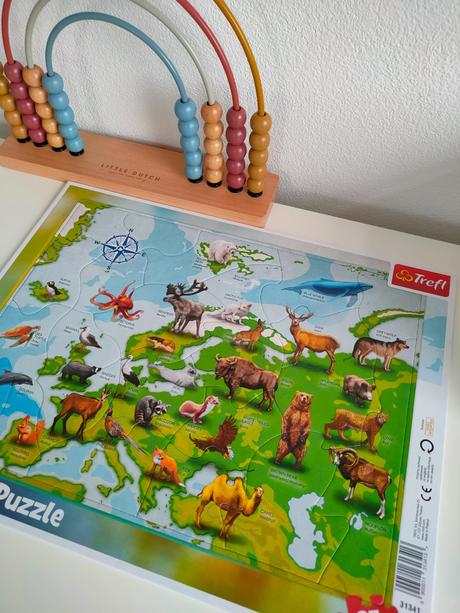 Detské zvieracie puzzle 25 ks s anglickými, 
