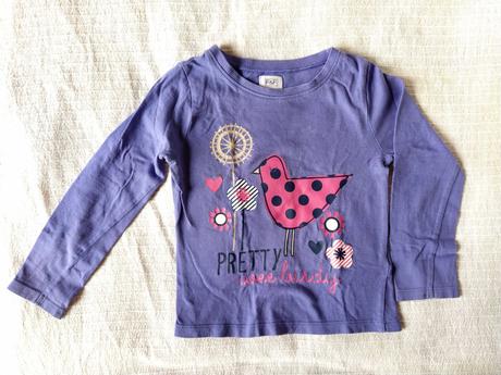 Fialove tricko s vtacikom, f&f,98