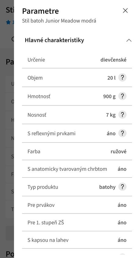 Školská taška pre dievčatá stil 365,