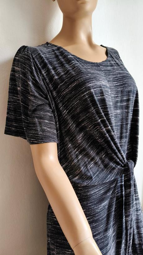 Šaty čierne f&f pásikavé, f&f,xl