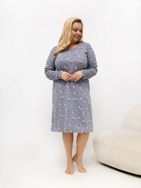Dámska bavlnená nočná košeľa pre moletky, 4xl / xl / xxl / xxxl