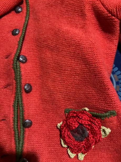 Oranžový pletený sveter, 158