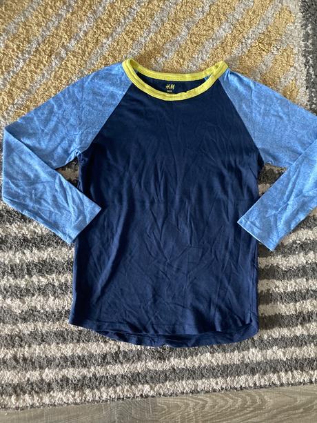 Trojfarebné tričko 122/128, h&m,122