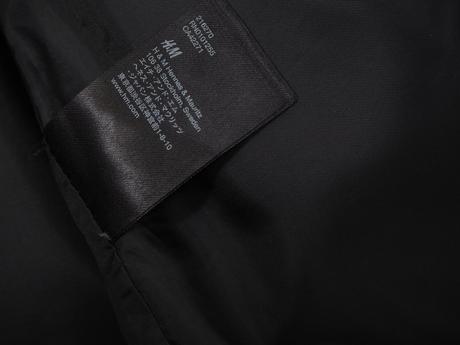Kvalitný čierny vlnený kabát h&m, h&m,38