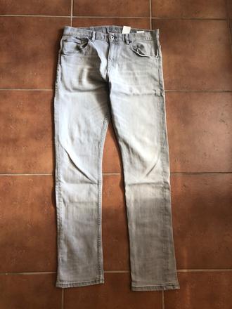 Sivé chlapčenské riflové nohavice, denim,170