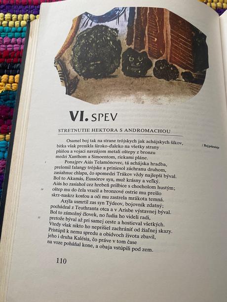 Krásna stará retro kniha homéros - ílias 1986, 