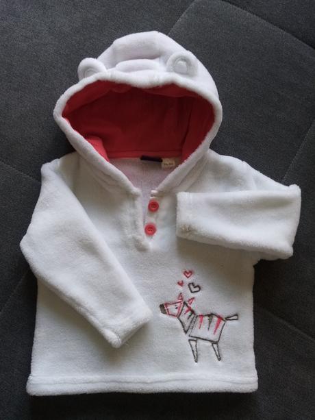 Pulóver s kapucňou, veľk. 74/80, lupilu,74