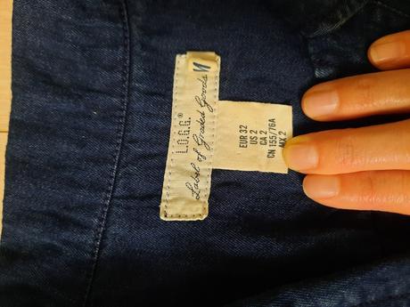 Rifľové šaty h&m, h&m,152