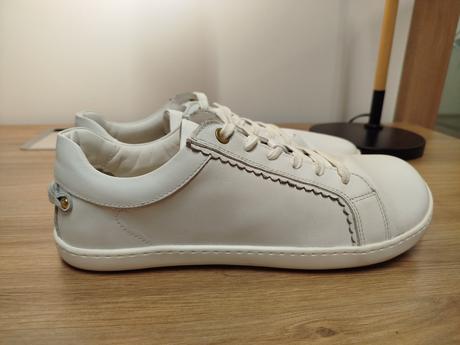 Shapen barefoot tenisky feelin chic white leather, 41
