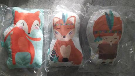 Vankúšiky - 2 líštičky a indiánik- aj ako darček, 