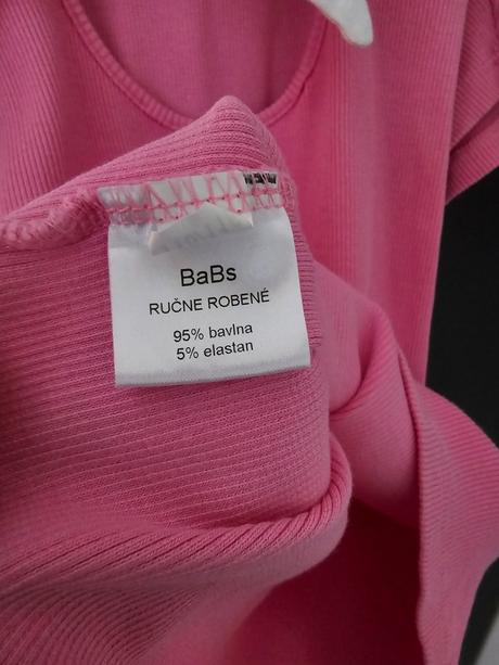 Rebrované šaty s mašľou babs, 110