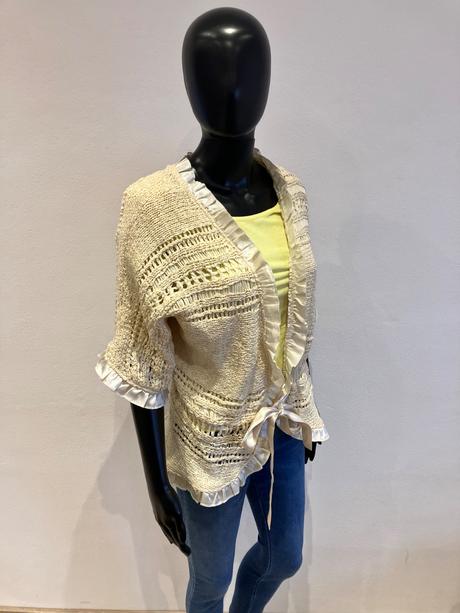 Dámsky béžový sveter krátky rukáv (46), george,xxl