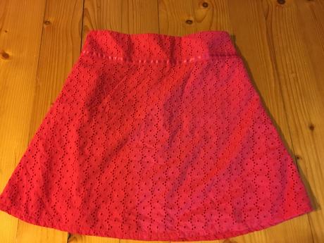 Ružová čipková sukňa, evie,m