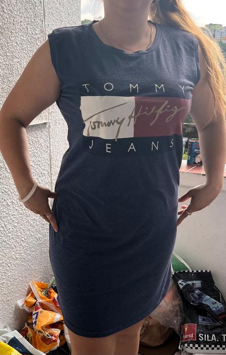 Šaty tommy hilfinger, tommy hilfiger,l