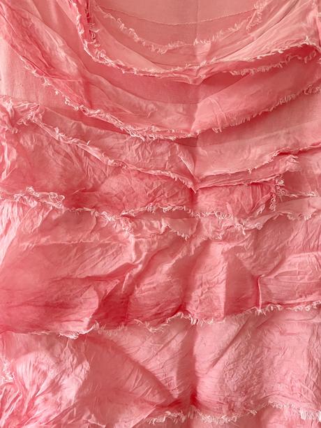 Ľakhé letné lososvé šaty, s