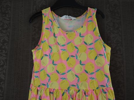 Šaty s citrónikmi, h&m,134