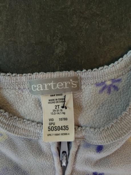 Pyžamový overal fleece, carter's,92