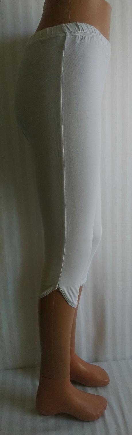 Dámske biele 3/4 legíny, chris line, s