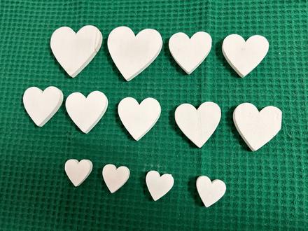 Drevené srdce na ozdobu, 