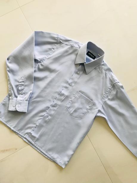 Šedo-modrá košeľa, 140