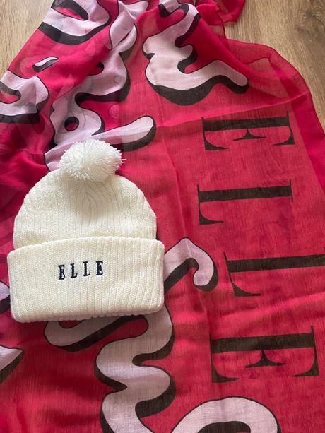 Elle čiapka+šal, elle