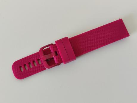 Cyklaménový silikónový remienok na hodinky 20 mm, 