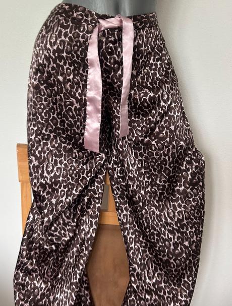 Satenove pyzamove nohavice, l