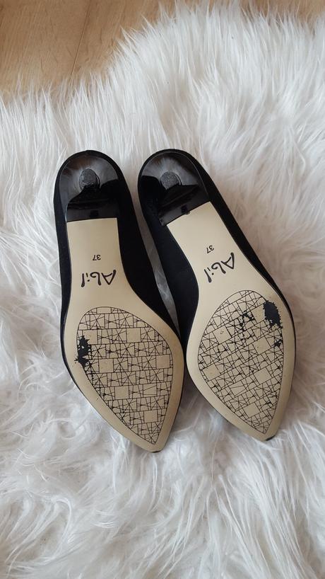 Kožené semišové velúrové lodičky, 37