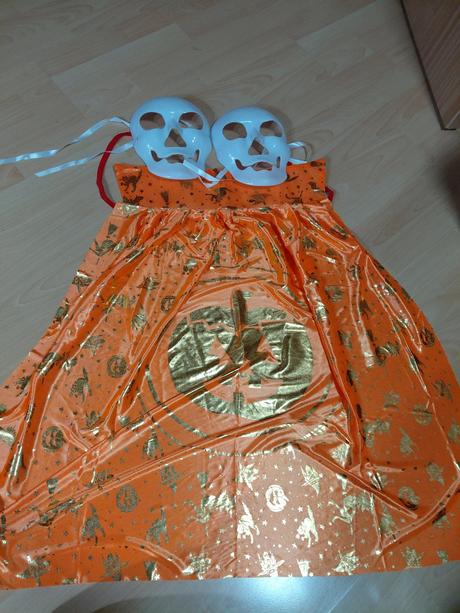Hallowensky plášť+maska, 