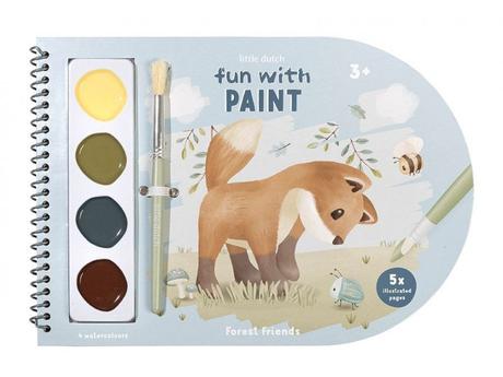 Little dutch omaľovánky s vodovkami 2 farby,