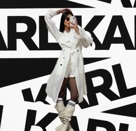 Trenčkot karl lagerfeld, xs