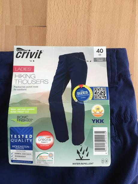 Dámske turistické nohavice, crivit,40