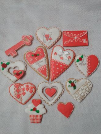 Medovníky valentínske a svadobné, 