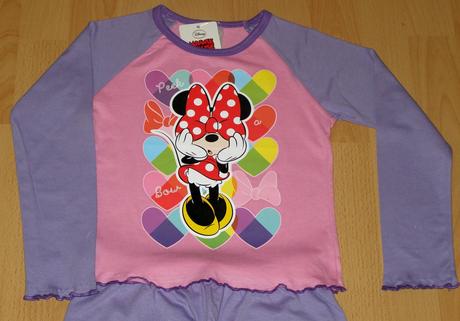 Bavlnené pyžamko minnie veľ.na 5/6r., disney,128 / 134