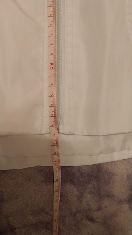Biela nepremokava tenka bundicka xl, xl