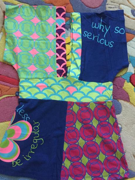 Krásne farebné tričko, m