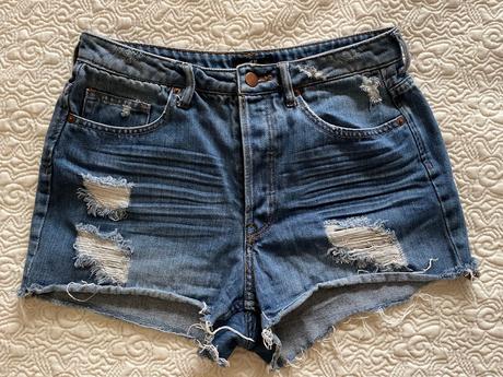 Riflové kraťasy, šortky, h&m,38