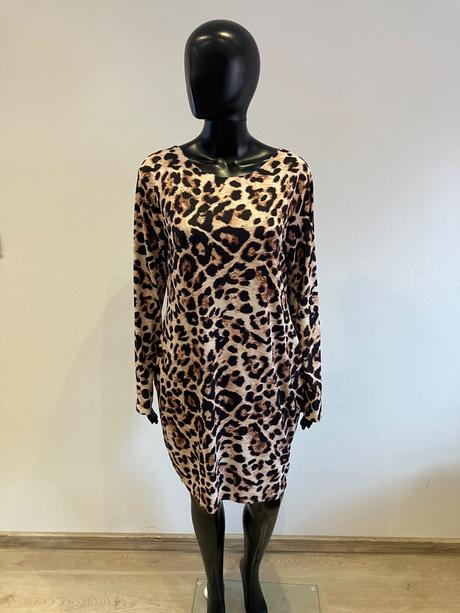 Dámske leopardie mini šaty (uni), l / m / s / xl