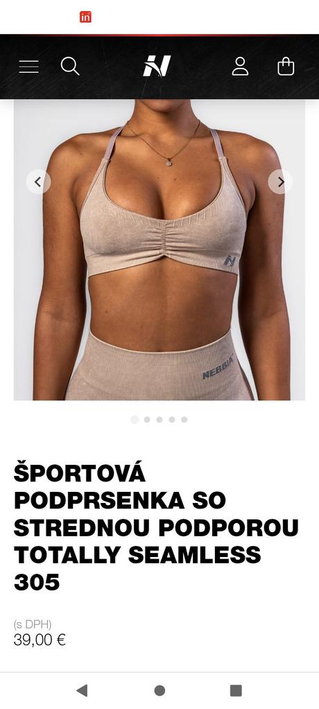 Športová podprsenka nebbia v.s nová, nebbia,s