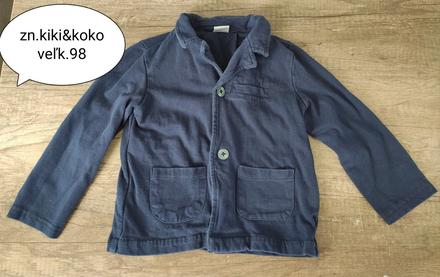 Tmavomodré teplákové sako, kiki&koko,98