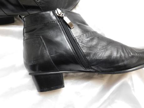 Damske kotnikove kožene čižmy, 41