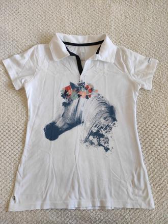 Jazdecke polo tricko, decathlon,152