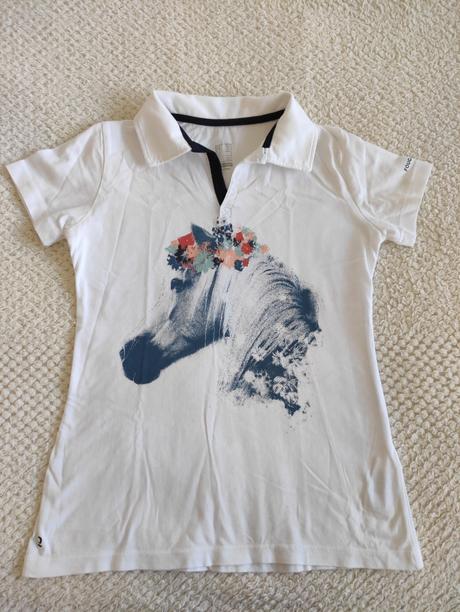 Jazdecke polo tricko, decathlon,152