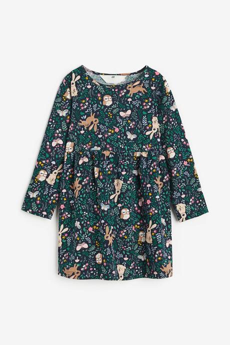 Zvieratkové bavlnené šaty hm, h&m,128