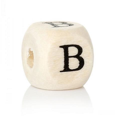 Písmenka drevené b,