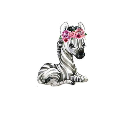 Nálepka na stenu - zebra, 