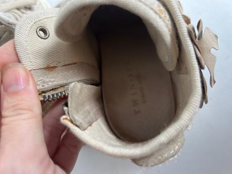 Twinset krasne cipkovane tenisky 36 na styl chloe, 36