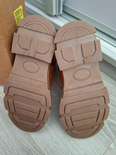 Nové hnedé kožené čižmy, veľ. 28, zn. friboo, 28