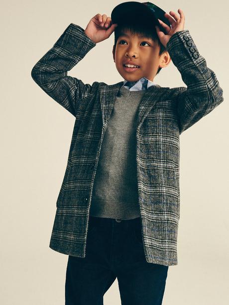 Elegantný karovany kabát reserved, reserved,152 / 158 / 164